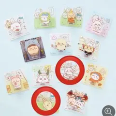 ちいかわアクリルシーンクリップビスケット２個セット　ちいかわ＆うさぎ