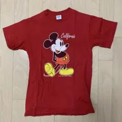 【ビンテージ】 90s Velva Sheen ミッキーマウス　Tシャツ　赤