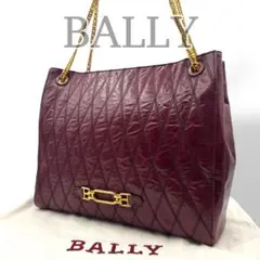 AE3【希少・美品】　バリー　本革　キルティング　ショルダーバッグ　イタリア製