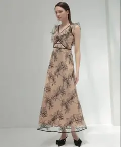 LEJA レジャ 花柄 フラワーシアーレースAラインドレス Mサイズ - メルカリ
