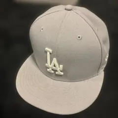 New Era ニューエラ 59FIFTY LA グレーキャップ 7 3/8