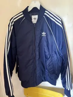 adidas ネイビー ジャケット Sサイズ スタジャン