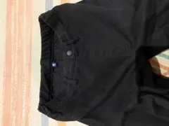 UNIQLO黒 160サイズスリムフィットパンツ 調整可能ウエスト