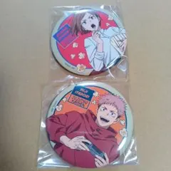 呪術廻戦　虎杖悠仁　釘崎野薔薇　セガラッキーくじ　缶バッジ　セット