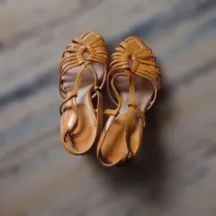atelier brugge レザー ストラップ サンダル キャメルのサムネイル