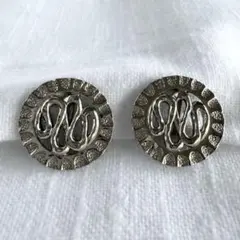 ヴィンテージ シルバー ラウンドイヤリング E279