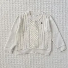 アーノルドパーマ　トレーナー　ニット　ホワイト　　115cm