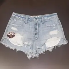 Abercrombie&Fitch デニムショートパンツ ハイライズ W25