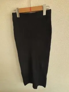 レディース リブニットスカート