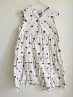 UNIQLO　PAUL＆JOE猫プリント ノースリーブワンピース 110