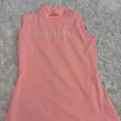 DESCENTE ゴルフ ハイネックシャツ s ピンクのサムネイル