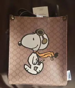 しまむら　スヌーピー　スクエア　バッグ