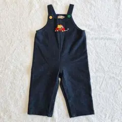 ミキハウス 車刺繍 オーバーオール サロペット　70～80サイズ