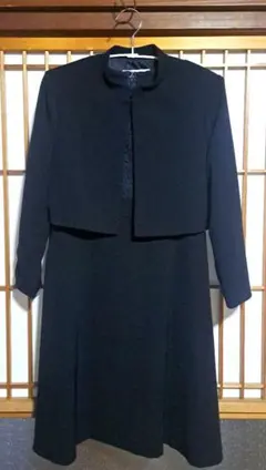 【人気】キッズ フォーマルワンピース140cmネイビージャケット付きセットアップ