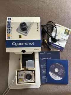 極美品 SONY Cyber-shot DSC-T77 シルバー 動作品 元箱付 - メルカリ
