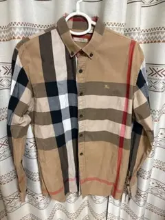 ほぼ新品】Burberry Brit 青系チェック長袖シャツ - メルカリ