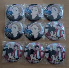 ハイキュー　ビスケット　ホログラム缶バッジ　夜久＆西谷