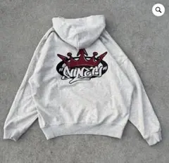 9090 King Logo Pigment Hoodie "Oatmeal"