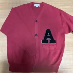 TIMELY WARNING レッド カーディガン M