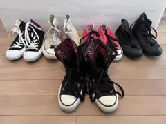 新春恒例フリマまとめ売りconverse23〜23.5cm5足セット各部詳細有