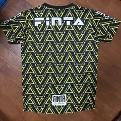 FINTA 幾何学模様シャツ（黒・黄）