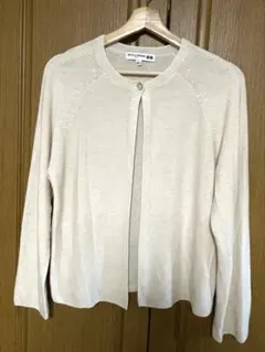 UNIQLO×イネス　3Dカーディガン　Lサイズ美品　麻混素材