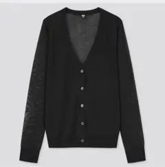 UNIQLO ライトVネックカーデガン M　ブラック