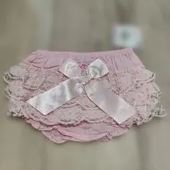 Ruffle Butts 　12〜18ヶ月ブルマ　リボン　ピンク　赤ちゃん　1歳のサムネイル