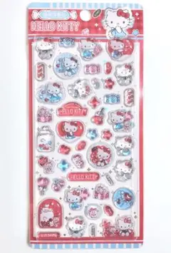 海外限定　ボンボンドロップシール風　キティ 立体　3Dシール　うるちゅる