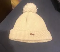 Obey ポンポン付きホワイトニット帽のサムネイル