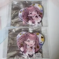 ラブライブ　トレーディングハート型缶バッジ 藤島慈　2個