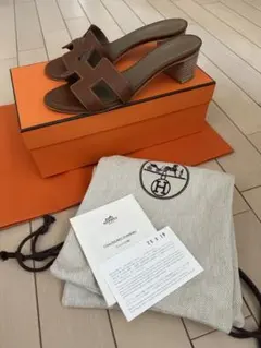 最終お値下げ❣️新品❣️未使用！！エルメス　オアジス　#35 人気【エルメス】オアジス Oasis エトープ サンダル (HERMES/サンダル