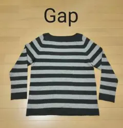 Gap ボーダーセーター(グレー)