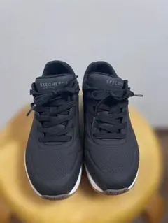 【美品】スケッチャーズ Uno Stand on Air 黒 24.5cm 厚底