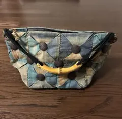 パッチワーク　パッチワークポーチ　パッチワークバックインバック　パッチワーク鞄