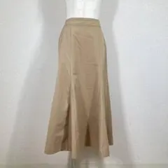 ケユカ KEYUCA タフタフレアロングスカート マスタード イエロー ゴム