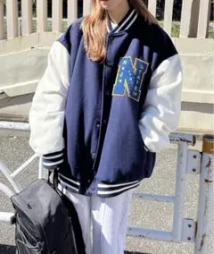 WEGO メルトンワッペンスタジャン