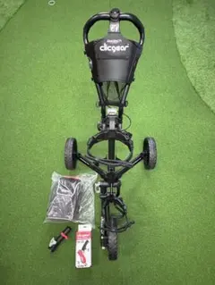 Clicgear3.5+ ゴルフ用手押しカート 3輪 ブラック×グリーン - メルカリ