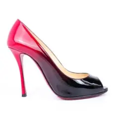 23.5cm 美品 Christian Louboutin ハイヒール 黒赤