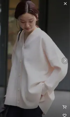 IENA イエナ　スーパーファインスムースポンチョカーディガン