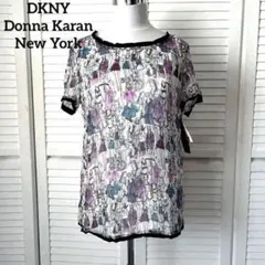新品　DKNY ダナキャランニューヨーク　訳あり　シルク　インナー付　ブラウス