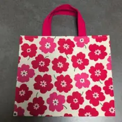 Ｅ716小さめお道具袋裏地付き　ハンドメイド マリメッコ風