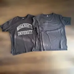 2枚セットTシャツ グレー　150