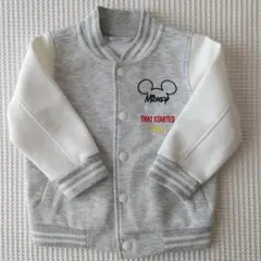 セレブレイトミッキー　ドライストレッチ　スウェットブルゾン/スタジャン/アウター