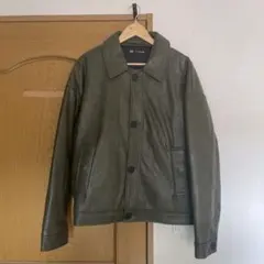 ZARA ライダースジャケット　カーキ ZARA - なつ様専用 ZARA カーキライダースジャケット Sサイズの