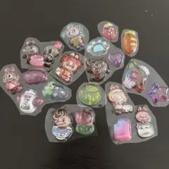 ラブブ 3D 立体 ぷくぷくシール ボンボンドロップシール　おすそ分け 20個