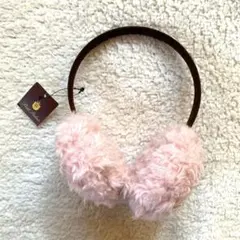 【新品❤️未使用】ピンクもふもふ♡イヤーマフラーイヤマフ耳あてヘアバンド