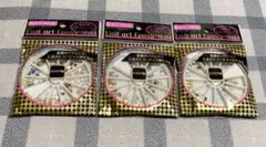 Nail art epoxy studs, square shape, set of 3, brand new, unused, unopened.