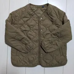キルティングジャケット 130 ベージュ