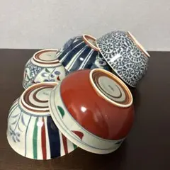 未使用品 有田焼 清秀 京古染 絵変わり 中鉢 5客